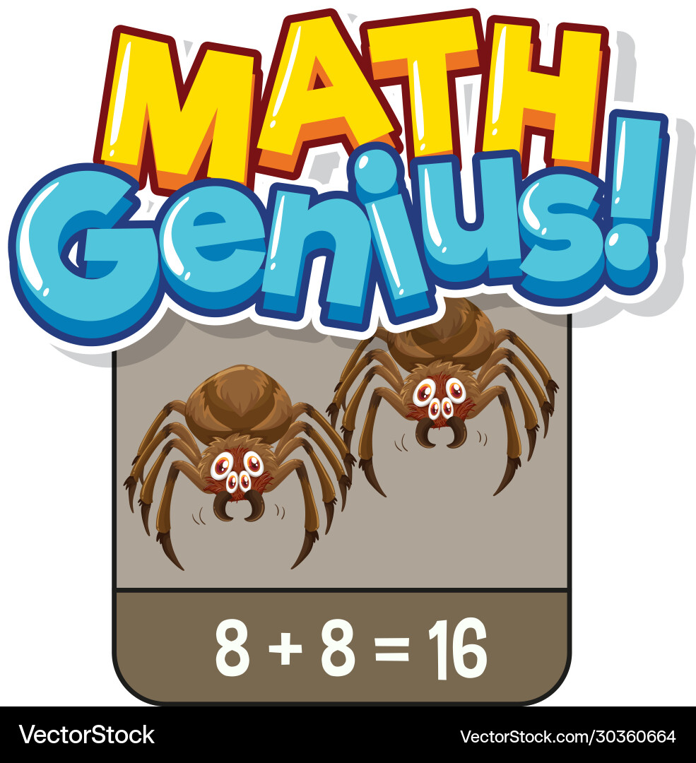 Math flashcard design for adding numbers Math flashcard design for adding numbers vector image
