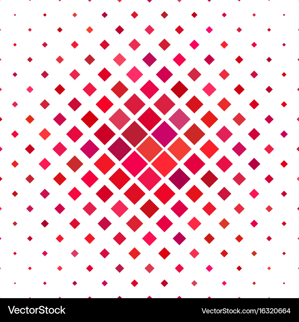 Red abstract square pattern background vector image