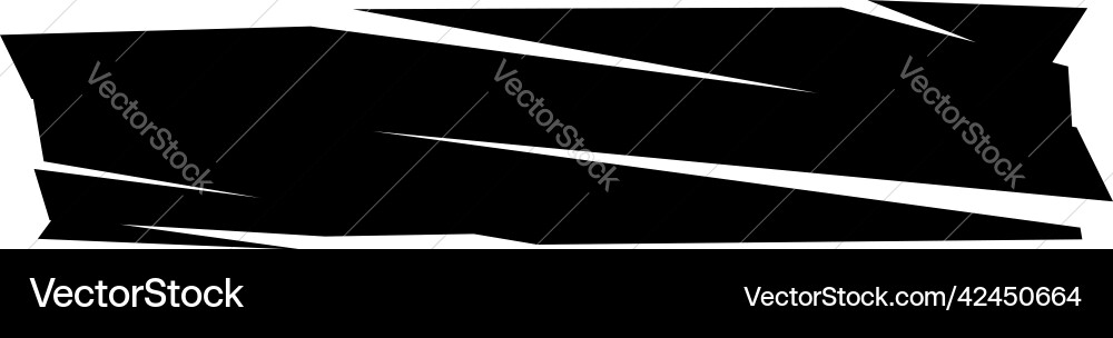 Slit slash fracture texture effect element Vector Image