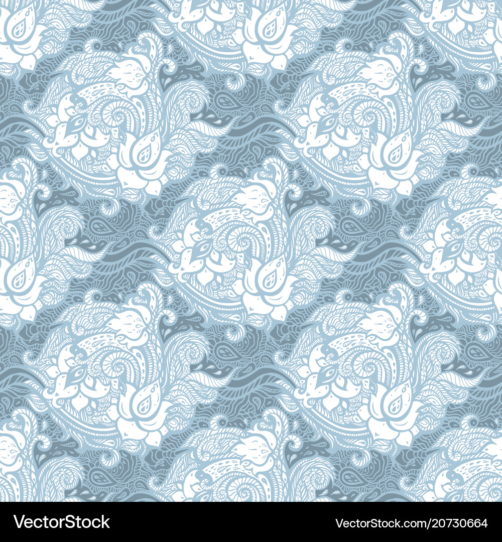 Vintage seamless pattern with abstract flowers Vintage seamless pattern with abstract flowers vector image