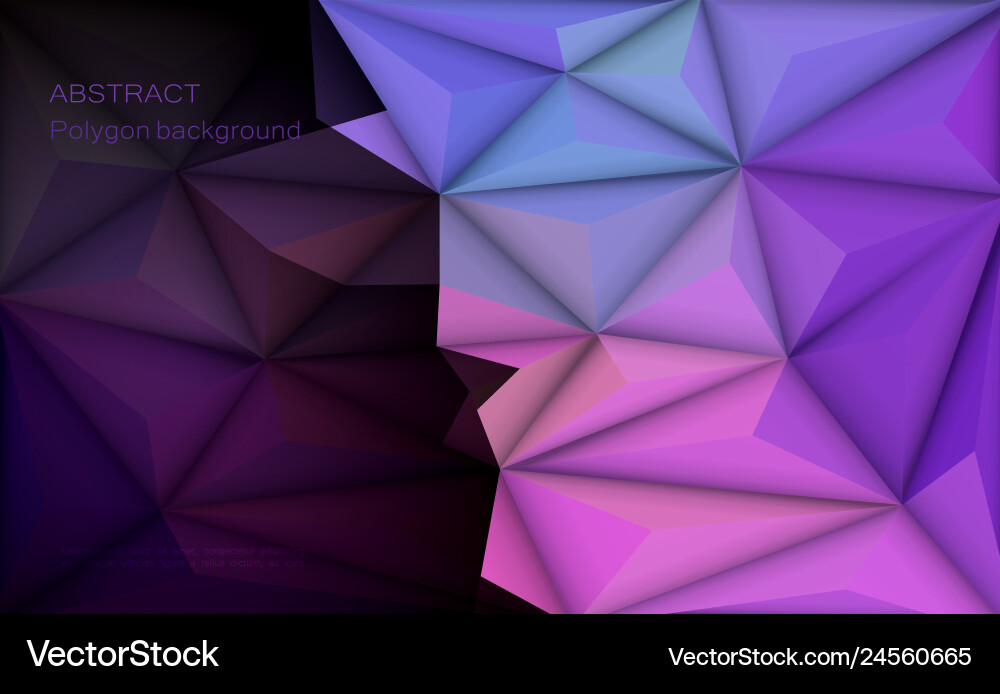 3d geometric polygon with molecule structure 3d geometric polygon with molecule structure vector image
