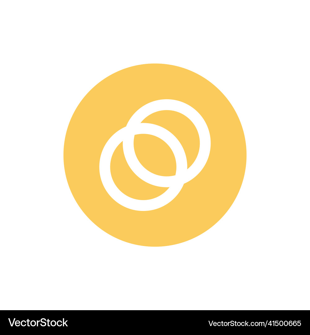 Celo coin icon isolated on white background Celo coin icon isolated on white background vector image