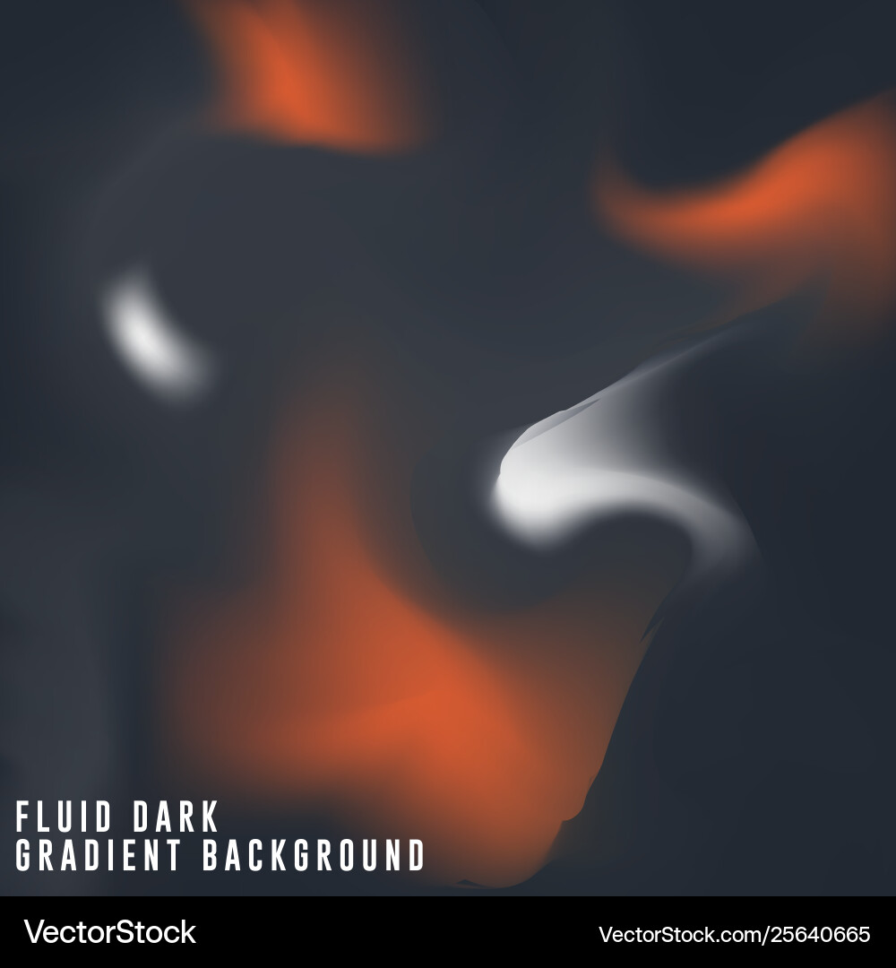 Dark fluid gradient background design abstract Dark fluid gradient background design abstract vector image