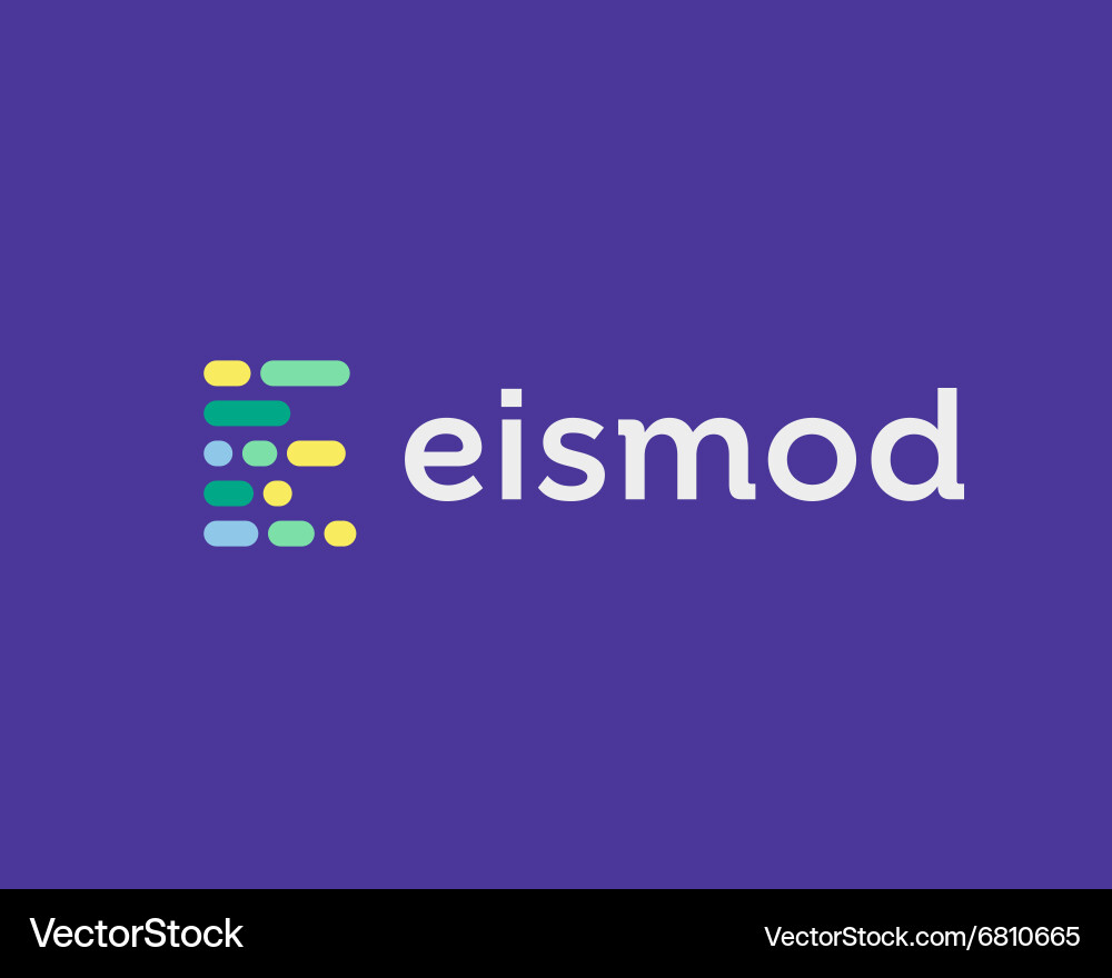 Dynamic E Code Logo - Abstract Vector Image