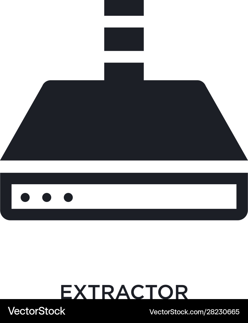Extractor isolated icon simple element from Extractor isolated icon simple element from vector image
