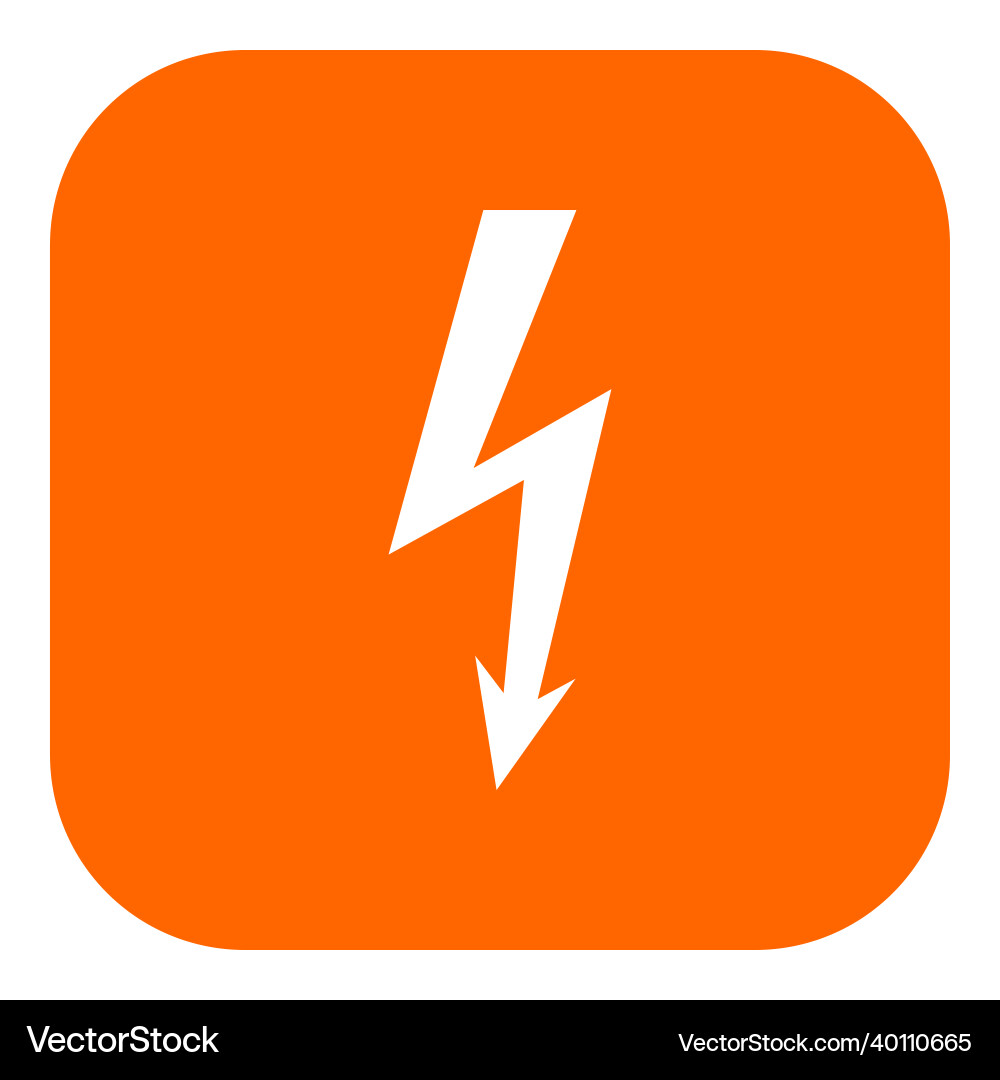 Lightning and app icon Vector Image