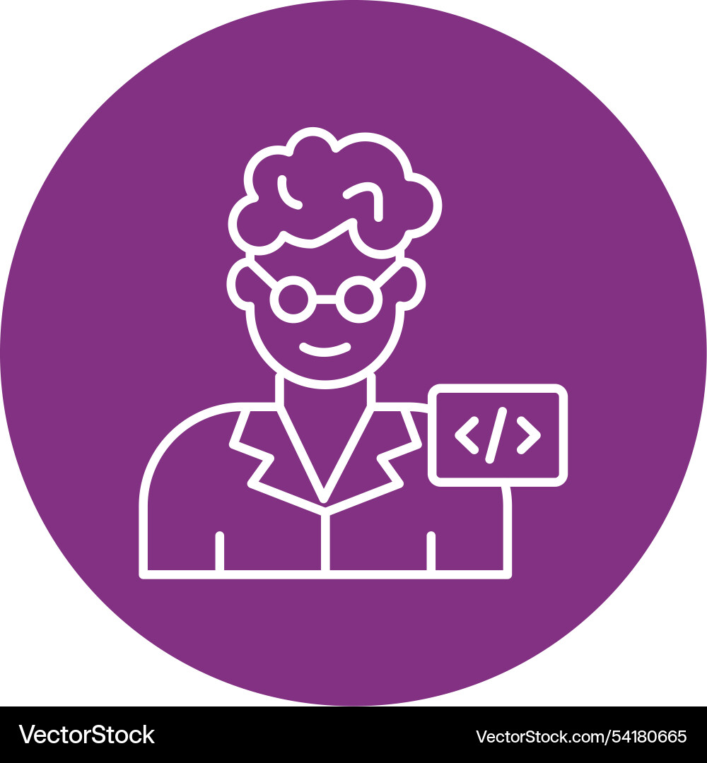 Programmer vector image