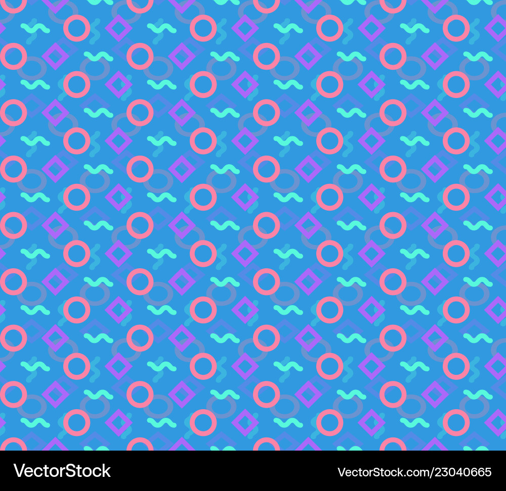 Seamless repeating pattern of circles rhombuses Seamless repeating pattern of circles rhombuses vector image