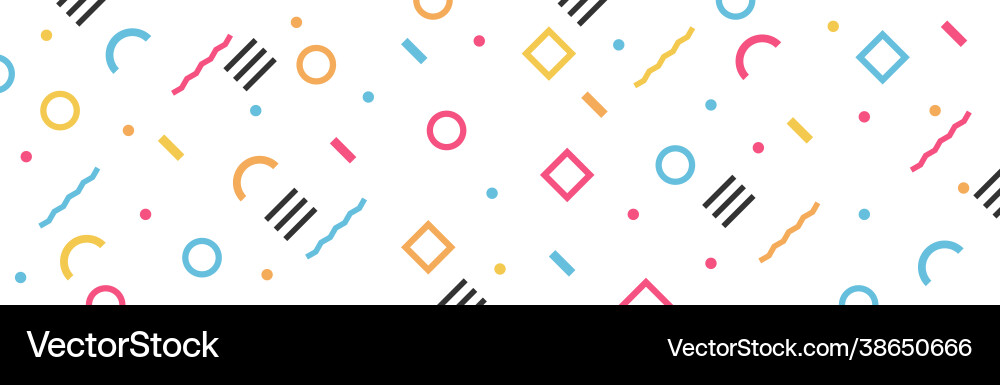 Abstract background with different geometric vector image
