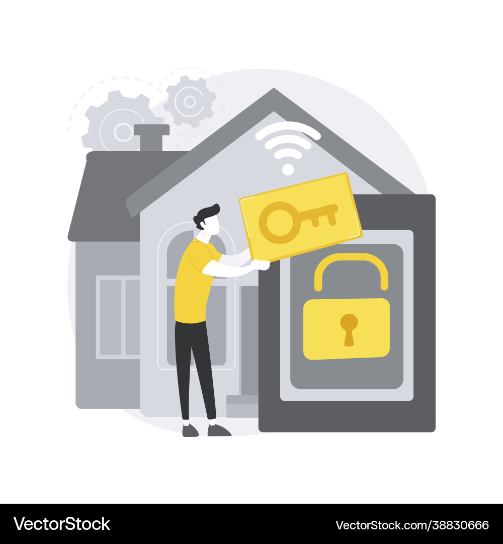 Access control system abstract concept Access control system abstract concept vector image