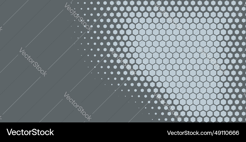 Geometric abstract hexagon two color background vector image