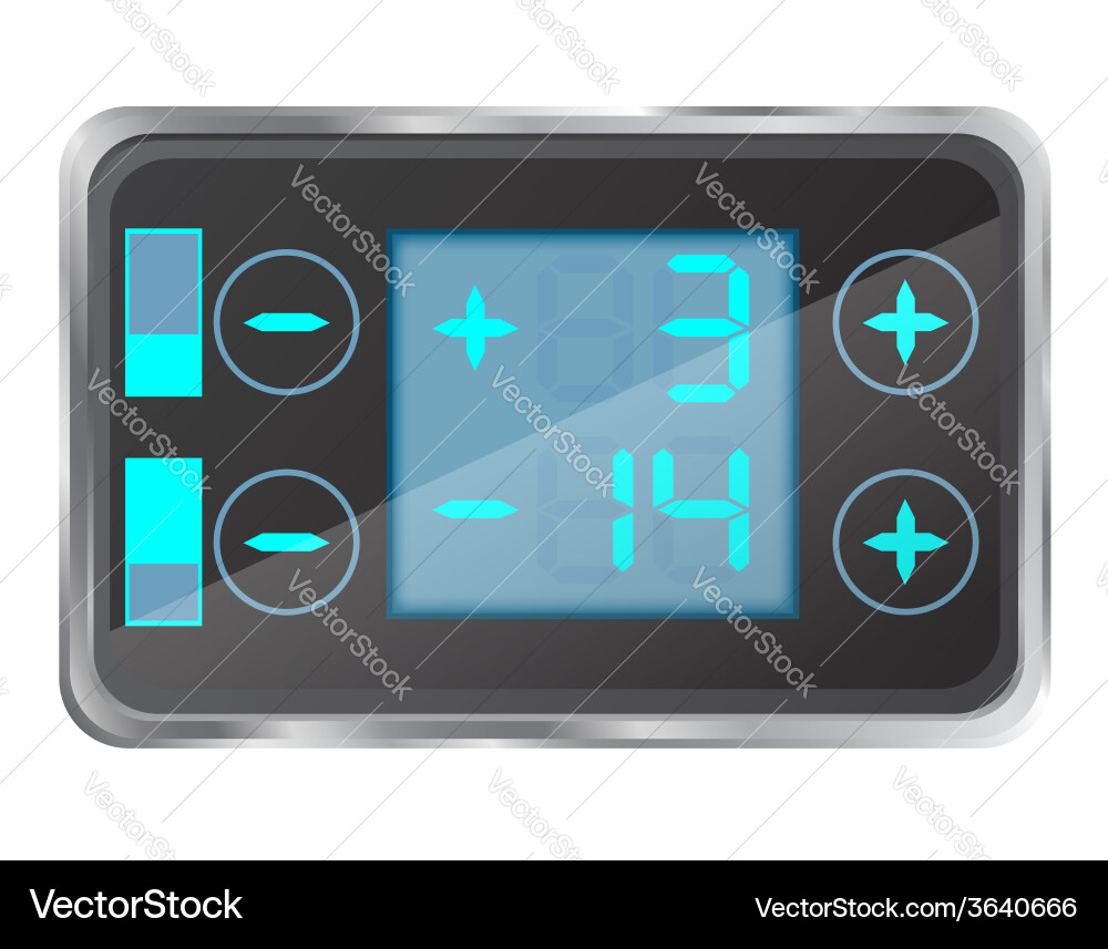 Refrigerator Temperature Control Display vector image