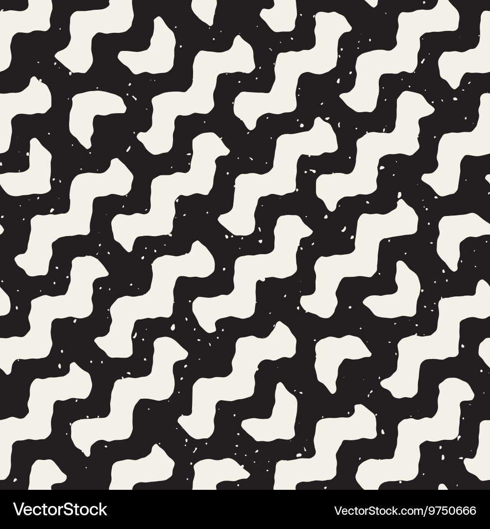 Seamless wavy diagonal lines pattern Vector Image