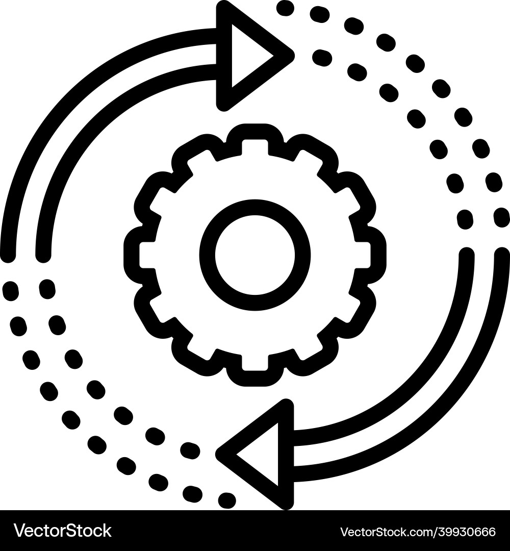 Smooth Transition Icon vector image