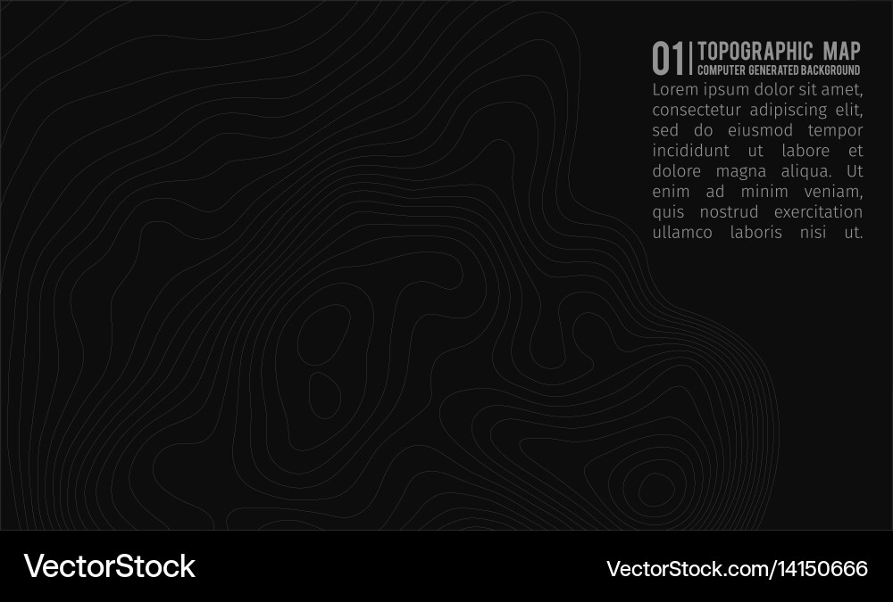 Topographic map background with space for copy vector image