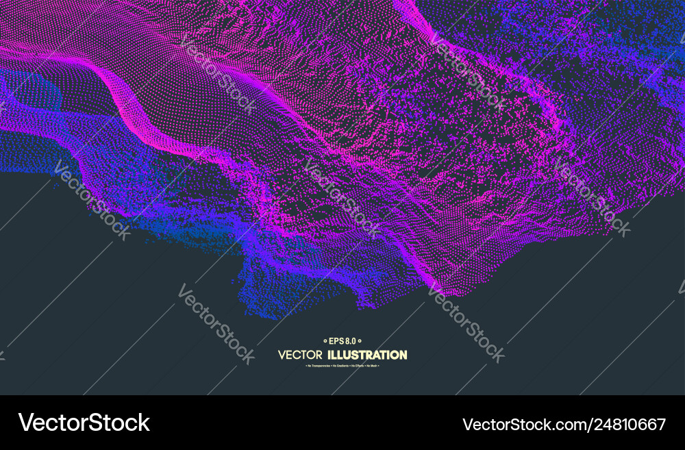 Abstract Particle Flow Background vector image