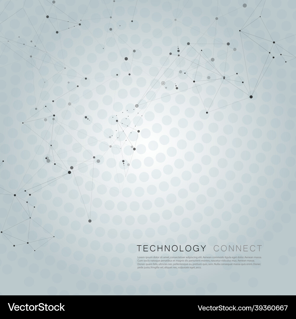 Abstract polygonal connect with dots and lines Abstract polygonal connect with dots and lines vector image