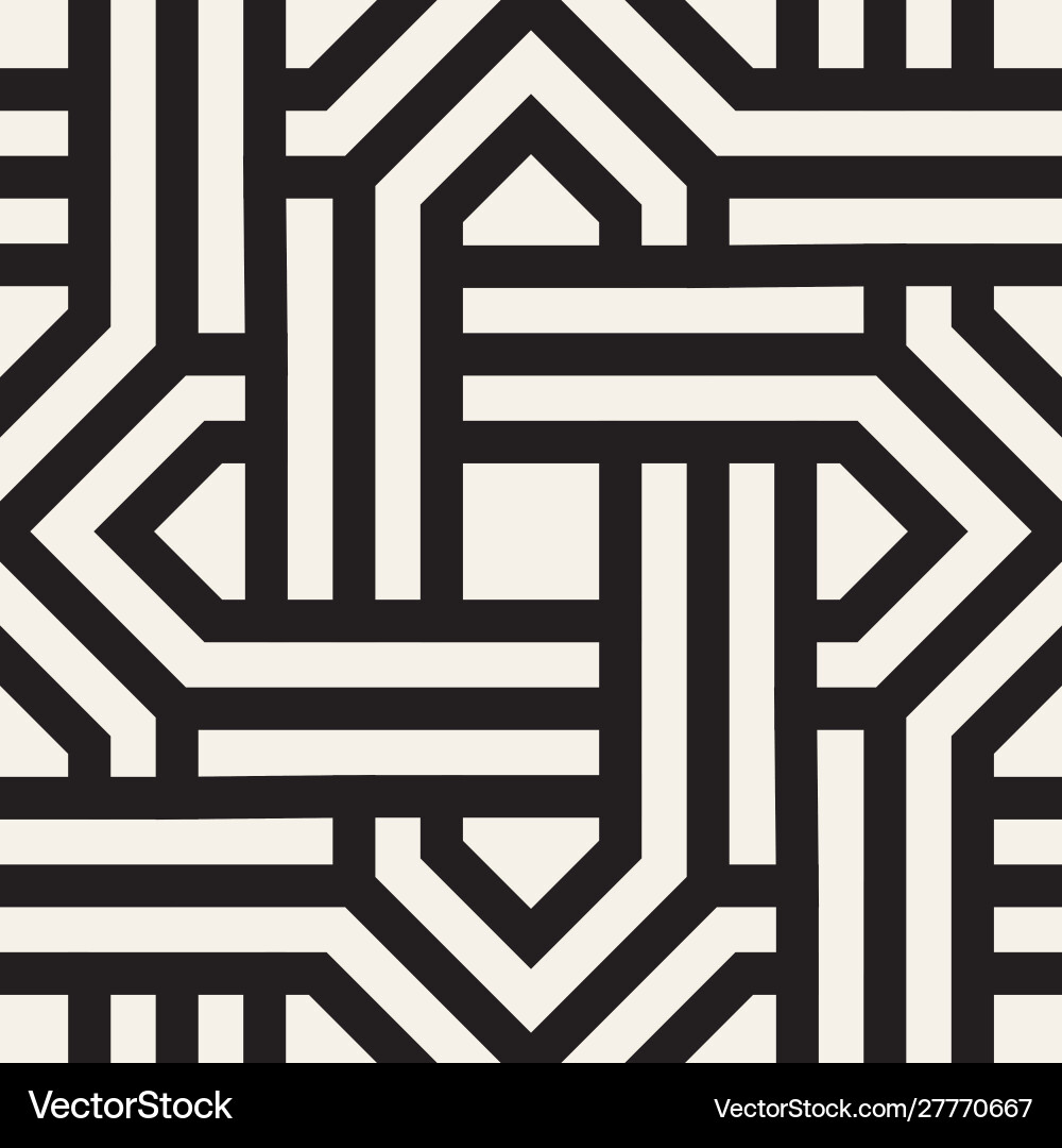 Geometric Striped Pattern Vector Image