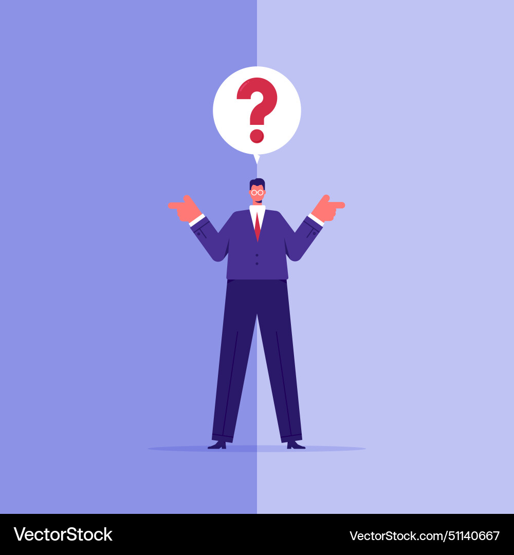 Make choice or decision concept Vector Image