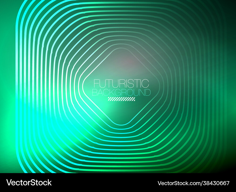 Neon color square shape lines abstract background Neon color square shape lines abstract background Vector Image