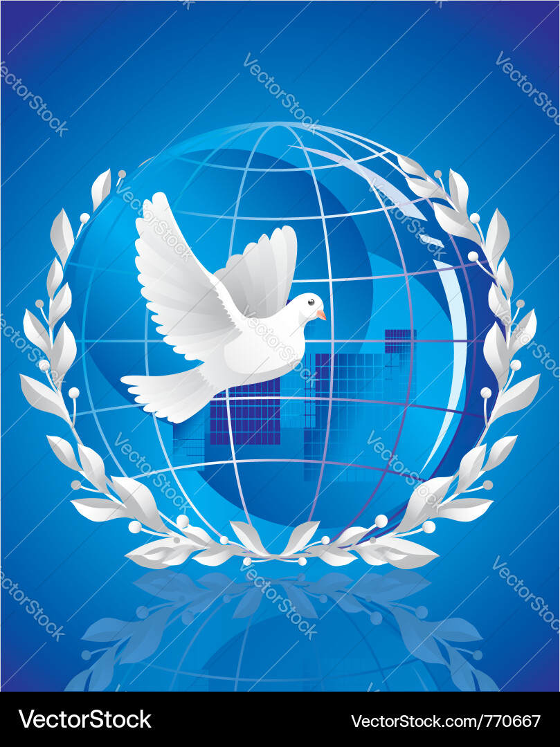 Peace Dove Symbol Vector Image