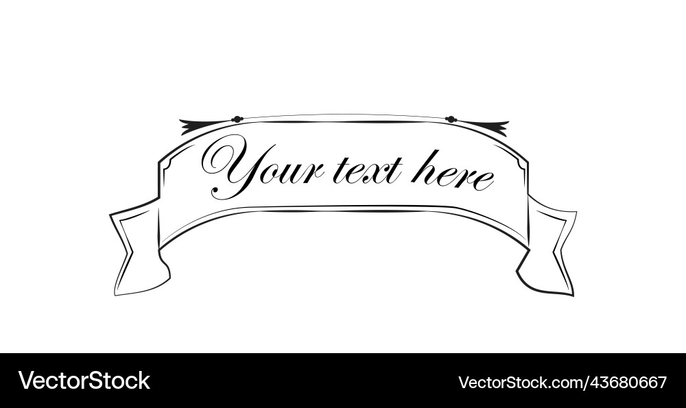 Template with text isolated empty field ornaments vector image