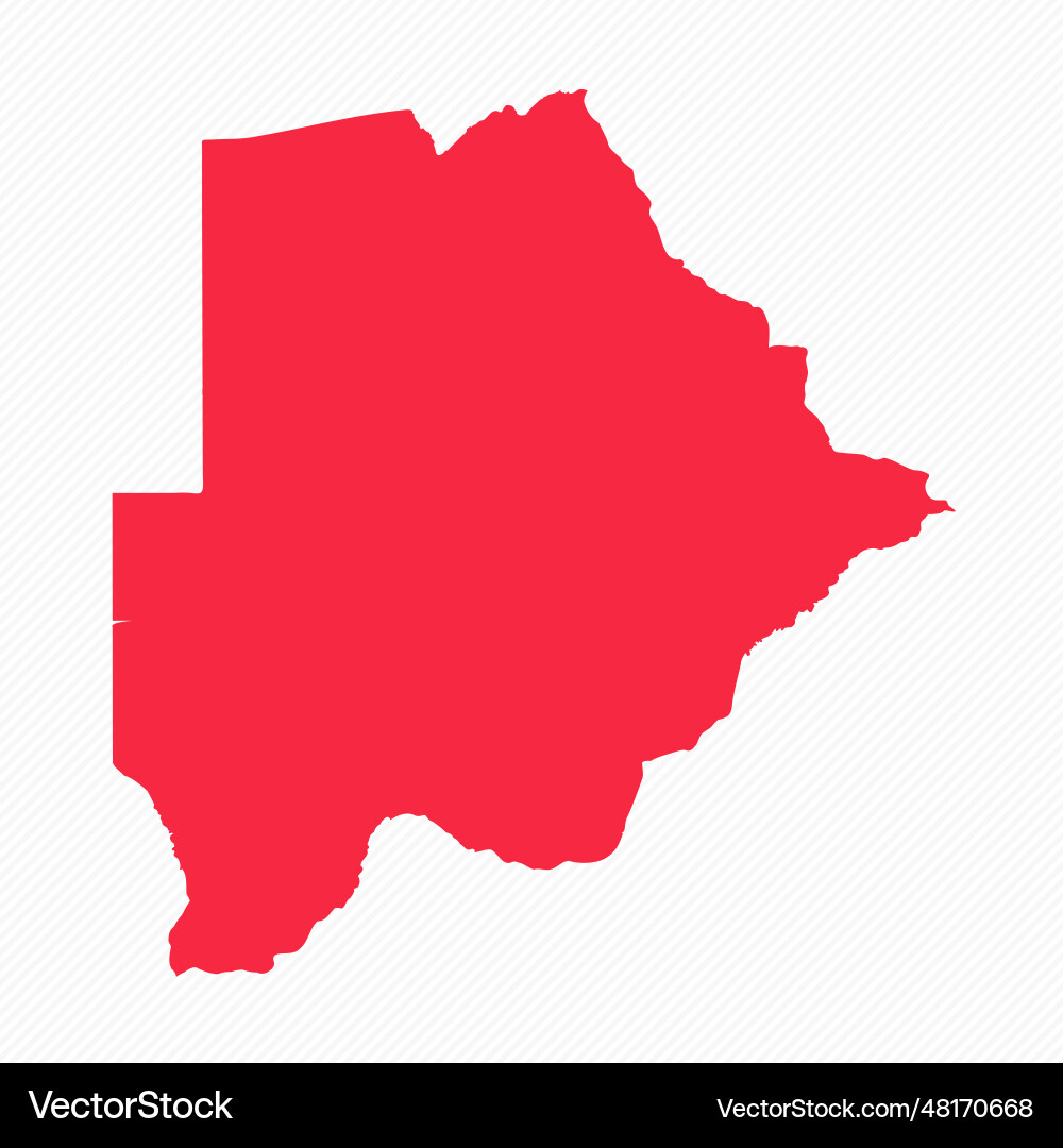Abstract botswana simple map background vector image