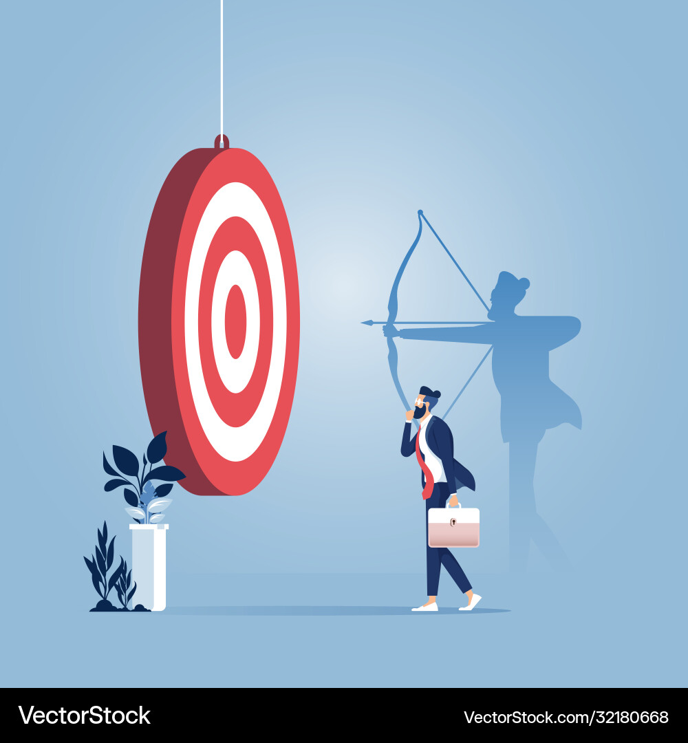 Businessman imagining his future success Businessman imagining his future success vector image
