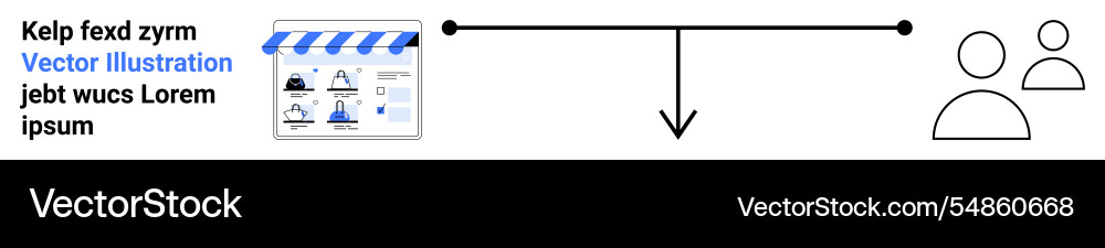 Diagram showing process flow from data Diagram showing process flow from data vector image