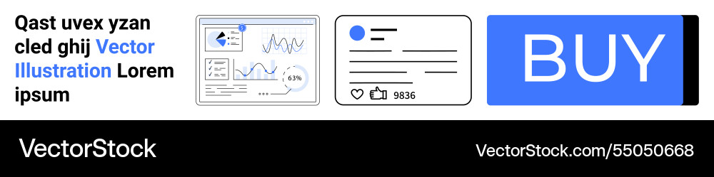 Engaging web design elements graphs dashboard Engaging web design elements graphs dashboard vector image