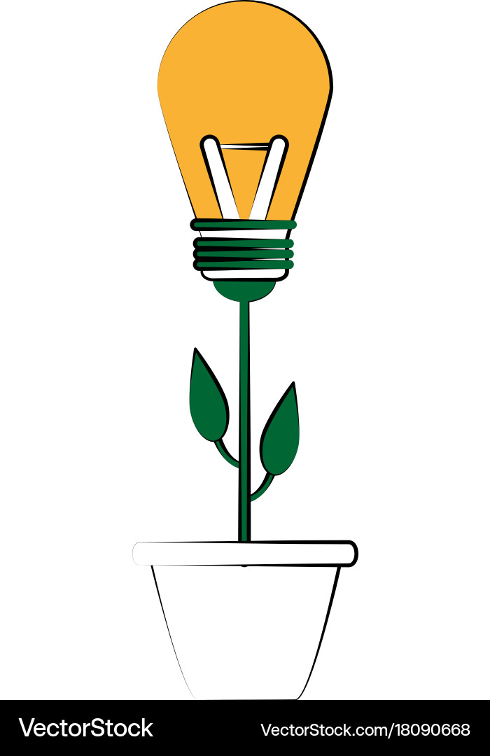 Lightbulb idea concept icon image vector image