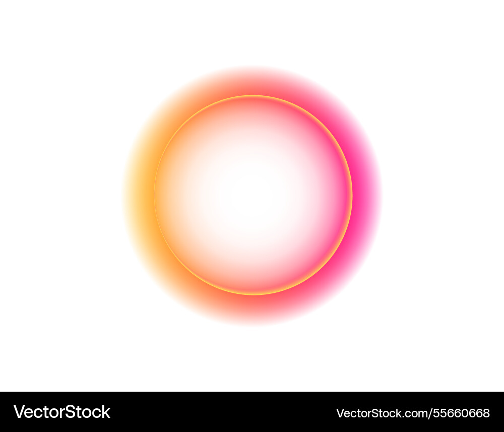 Radiant circular gradient with soft halo effect vector image