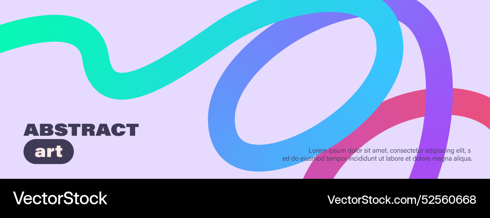 Wavy curly shape with colorful gradient modern 3d Wavy curly shape with colorful gradient modern 3d vector image