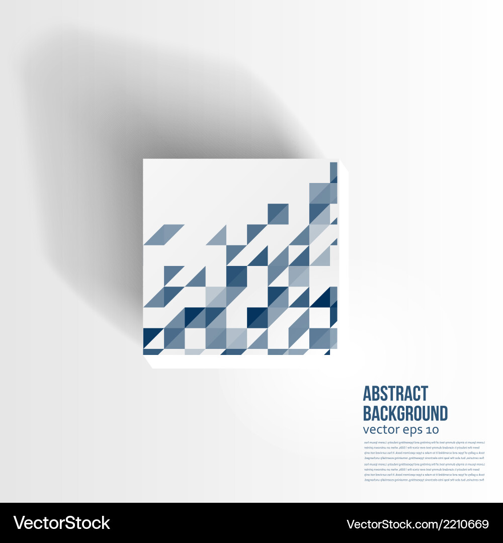 Abstract background 3d design vector image
