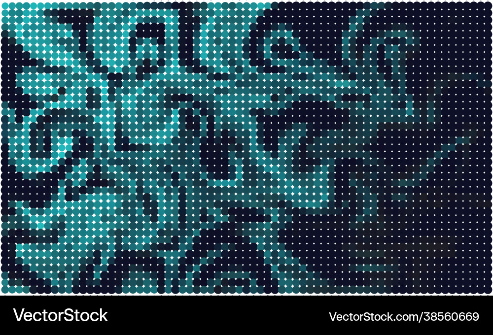Abstract background is made up many circles Vector Image