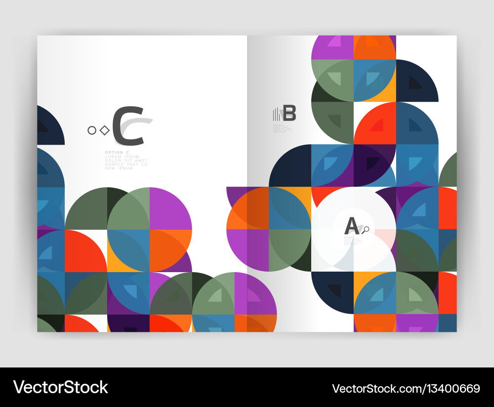 Abstract background with color triangles annual Abstract background with color triangles annual vector image