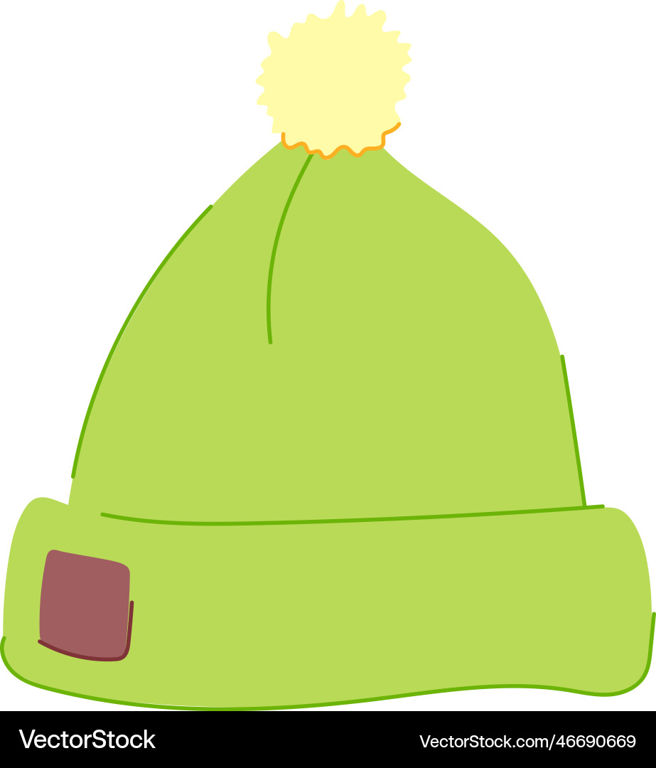 Bekleidung beanie has cartoon Bekleidung beanie has cartoon vektorbild