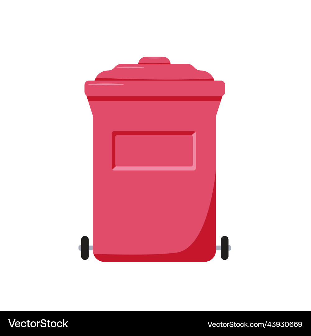 Colored garbage can a container for sorting waste Colored garbage can a container for sorting waste vector image