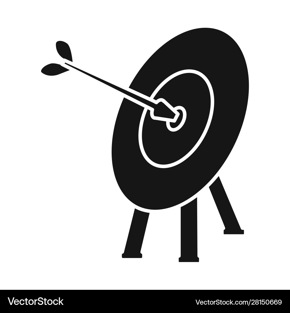Isolierte Objekt dartboard und dart sign web Isolierte Objekt dartboard und dart sign web vektorbild