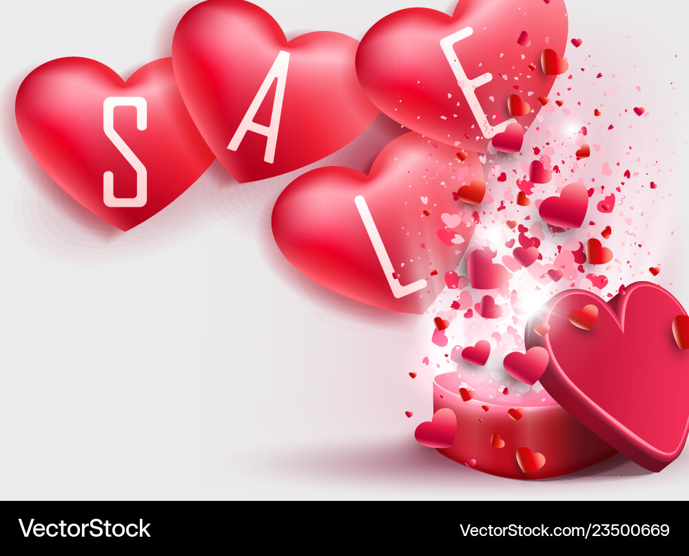 Light composition with a red box and lots Vector Image