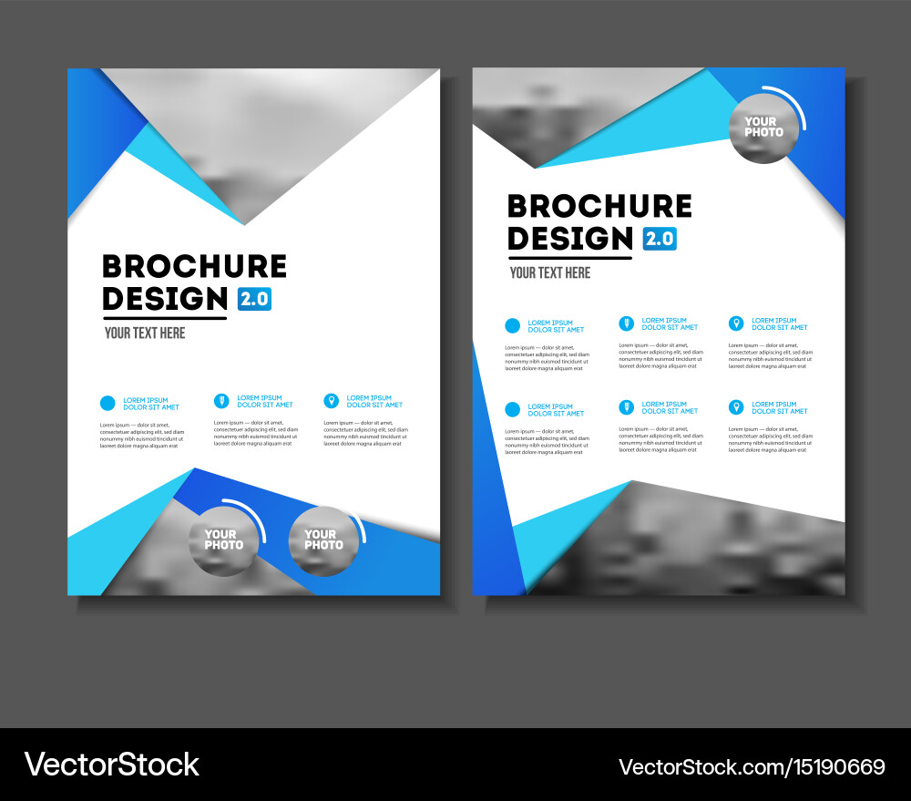 Modern Business Brochure Template Vector Image