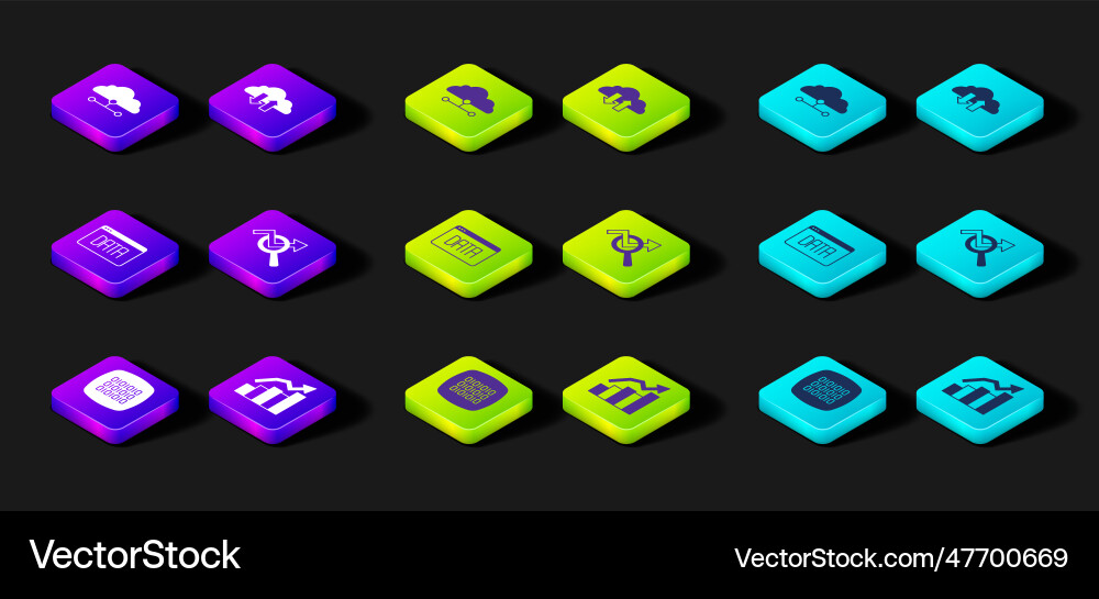 Set binary code financial growth data analysis Set binary code financial growth data analysis vector image