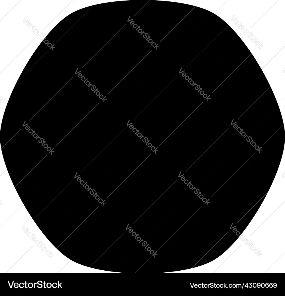 Simple rounded organic shape design element Simple rounded organic shape design element vector image