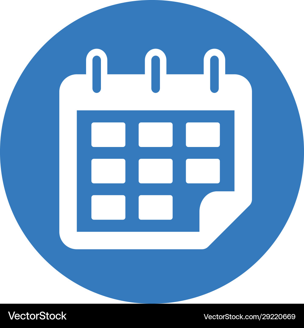 Timer event delivery date schedule icon vector image