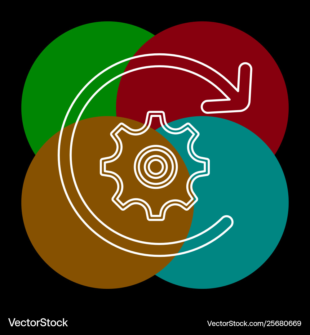 Workflow icon element Vector Image