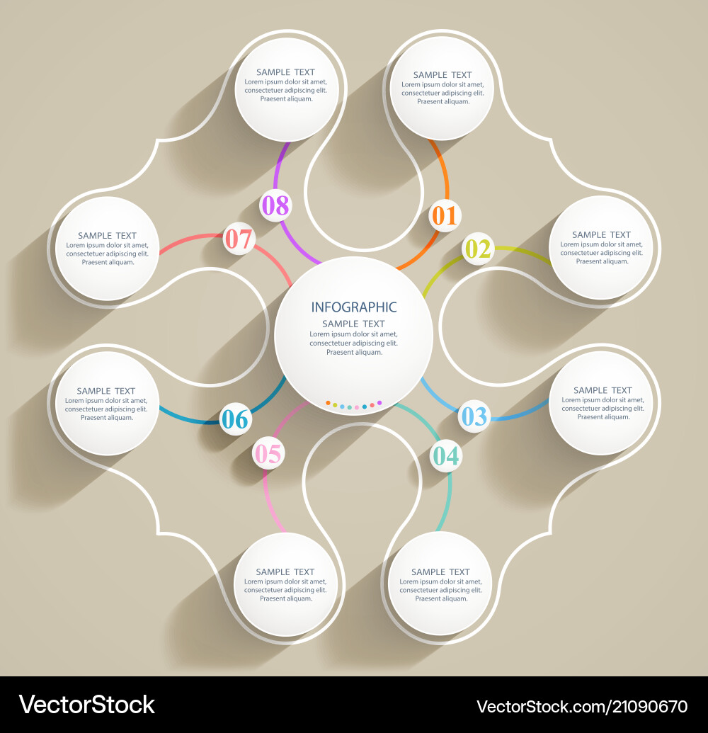 Abstract numbered forms Abstract numbered forms vector image