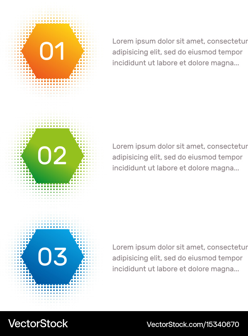 App Menu Outline with Numbered Options vector image