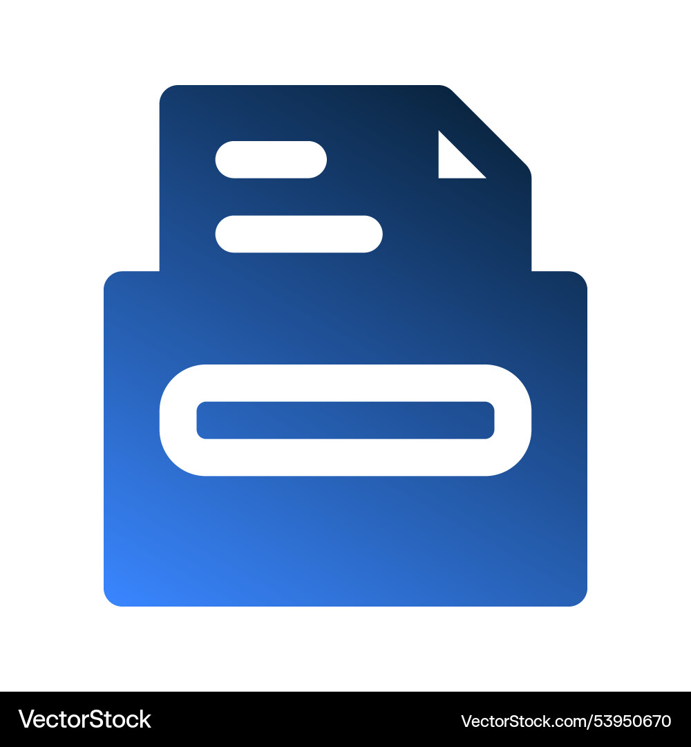 Archive gradient fill icons can be a complete Archive gradient fill icons can be a complete vector image