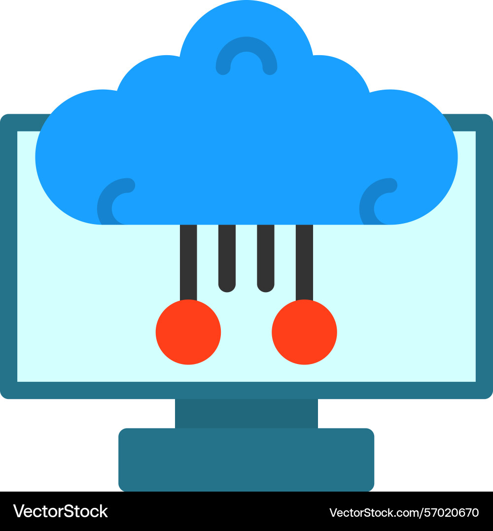 Brain computer interface flat style icon design Vector Image