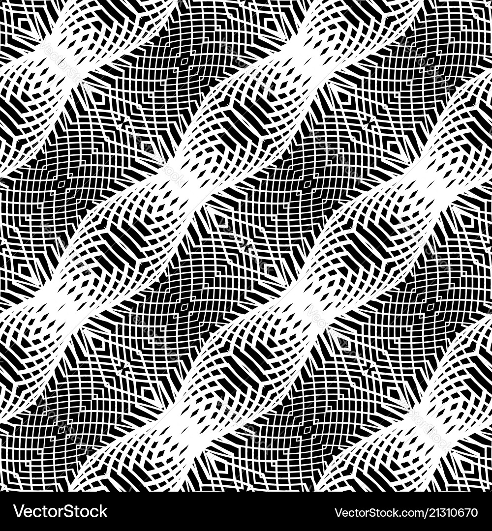 Design seamless monochrome grid pattern Vector Image